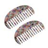 VOCOSTE 2 Pcs Hair Comb Wide Tooth, Anti-Static, for Thick, Curly Hair, Hair Care, Detangling Comb, for Wet and Dry Multicolor