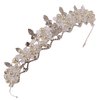Women's Tiara - Crown for Henna Wedding Party | Glitter Hair Accessories for Bridal Birthday Pageant Prom Halloween Cos-play Costume Christmas Party, Princess Crowns | Crystal Glass Beads - Pearl