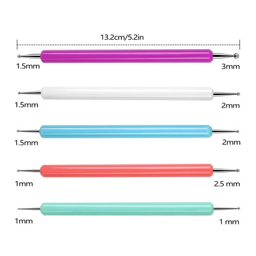 BQAN 10pcs Dotting Tools Set for Nail Art, Art Dot Tools Embossing Stylus for Painting