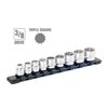 OEMTOOLS 22976 3/8-Inch Drive 9-Piece Low Profile SAE Socket Set