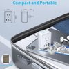 European Travel Plug Adapter Kit, VINTAR International Plug Adapter with 3 USB Ports (2 USB C,3.4A) 2 American Outlets, Type C,G,E/F Detachable Attachments, Adapter for US to UK Europe France Italy