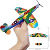 IJRPLM 24 Pack Foam Glider Planes Toys,8" Airplane Toy,12 Different Designs Planes Toys for Boys,Individually Packed Outdoor Flying Toys,Party Favors for Kids 8-12 (12 PCS)
