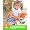Vanmor Baby Car Toys for 12 Month Old Toys, Musical Playmat with 4 Animal Soft Pull-Back Vehiclefor 1 Year Old, Soft Baby Learning Toys 12-18 Months, 1st Birthday Xmas Gift for Toddlers