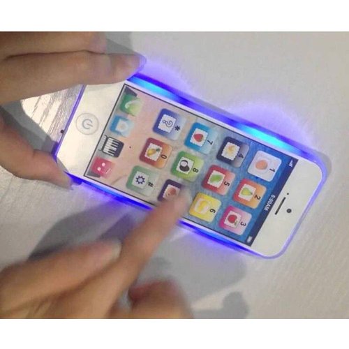 YOYOSTORE Phone Toy Play Mobile Cell Phone Music Learning for Child Toddle Baby Kid (White)