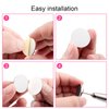 Difenni Sanding Paper Discs with Metal Nail Drill Bit Foot Sandpaper Discs 25mm Foot File Sandpaper Discs #80#150#240 Grits for Manicure Pedicure