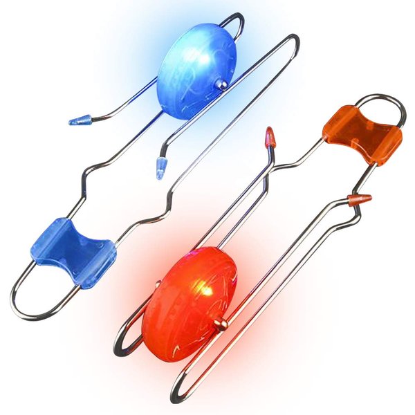 ArtCreativity Retro Light Up Gyro Wheels Set for Kids- 2, 8.5 Inch Gyroscope Rail Twisters Mesmerizing Spinning Lighting Effects, Spinning Top autism toys, sensory toys for kids, Gift for boys & Girls