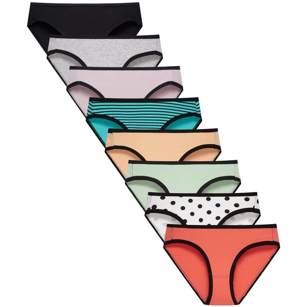 Finihen Girls Panties Cotton Bikini For Teen Girls Cotton Underwear Multipacks Size 12