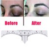 10/50/100 Pcs Microblading Eyebrow Ruler Sticker, Disposable Adhesive Eyebrow Measurement Ruler,Eyebrow Guide Ruler Permanent and Perfect Eyebrow Makeup Tool (50Pcs)