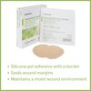McKesson Hydrocellular Foam Dressings, Sterile, Silicone Adhesive with Border, Dimension 7 in x 7 in, Pad 5 in x 5 in, 10 Count, 1 Pack