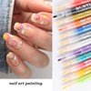 Nail Art Graffiti Pen Set 12Pcs Waterproof Drawing Marker Pen For Nails Neon Enamels Black White Quick Dry Nail Art Painting Pen DIY Abstract Lines Pen for Nail Art Nail Salon Supplies