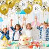 10th Birthday Balloons 15Pcs White Gold Happy 10th Birthday Latex Balloons Confetti Balloons White Gold 10th Anniversary Birthday Party Decorations Balloons for Girls Boys Birthday Supplies 12 inch