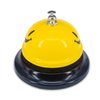 1 Pack Call Bell, Desk Service Bell, 3.35 Inch Diameter Metal Bell for Hotels, Schools, Pet Dog Training(Yellow, Smile)