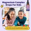 Kids Magnesium Liquid Drops-Magnesium Glycinate Liquid for Kids Supplement-w/L-theanine, Omega-3, Vitamin B6, D3 - for Sleep, Relaxation, Brain, Bones - Lemon Flavor, 2 Fl Oz