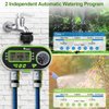 Yardeen 2 Outlet Garden Digital Electronic Water Timer Irrigation Controller for Garden Yard, Green
