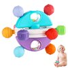 Baby Teether Toys Ball, Sensory Teething Crib Toys for Babies 0 3 6 9 12 18 Months 1 Year Old, Shower Gift for Infant Newborn Boys Girls, Baby Rattle Montessori Tummy Time Toy, Chew Relief Toy