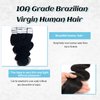 Body Wave Tape in Hair Extensions Human Hair 26 Inch Invisible Tape in Tracks Hair Extensions Curly Tape ins for Black Women Human Hair PU Weft Tape in Human Hair Extensions 20 Pieces Tape ins Hair