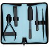 Deborah Lippmann Instruments | 5 Piece Custom-Made Manicure Kit | Nail File, Cuticle Pusher & Nail Cleaner, Nail Clipper, Cuticle Nipper, and Tweezer