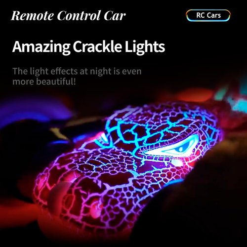 M SANMERSEN Remote Control Car,Dinosaur RC Cars,Fast RC Car,Kids Remote Control Car for Boys 8-12,with Crackle Light,Rechargeable,Radio Controlled,Auto Demo All Terrain Stunt Toys Cars,Birthday Gift