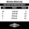 Matman Wrestling Singlet Double Knit Nylon Youth Boys Kids Weightlifting Made in USA (Black/White, X-Small)