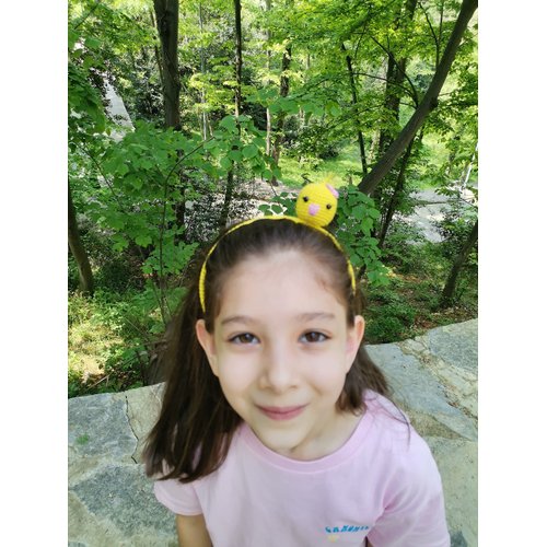 Bidamlatoka Amigurumi Knitted Hair Clip, Girls Hair Accessories, Handmade Hairpin and Crown Cute Hairpin Handmade crocheted hairpin and Children's Hair Accessory and Gifts (YELLEW, CHICK)