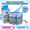 WOWmazing Bubble Concentrate Solution (up to 2.3 Gallons) - Big Bubbles (3 Pouches of Bubble Refill) – Just Add Water – Made in USA