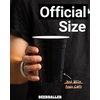 BeerBaller Black Cups Set Including 24 Black Party Cups and 3 Balls Dishwasher Safe and Reusable 16 Ounce Original Red Cups Size