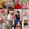 WillingTee Headbands 6 Inch 30 Colors Boutique Grosgrain Ribbon Hair Bows for Baby Girls Infants Toddler Kids Teens and Children