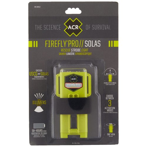 ACR 3970.3 Firefly PRO Solas Manually Operated Rescue Strobe Light, Carded