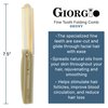 Giorgio G82 IVY 4 Inch Handmade Folding Pocket Comb for Men, Fine Tooth Hair Comb Straightener for Everyday Grooming Styling Hair, Beard or Mustache, Use Dry or with Balms, Saw Cut Hand Polished