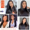 MARYLING Lace Front Straight Wigs Pre-Plucked Hair 13X4 Glueless 28 Inch HD Lace Wigs with Baby Hair for Black Women Long Straight Synthetic Lace Front Wig (28inch)