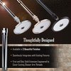 High Sierra Showerheads E-Z Reach Solid Metal Shower Arm Extension, Chrome Finish, 6"