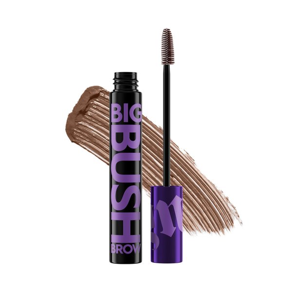 Urban Decay Big Bush Volumizing Tinted Brow Gel (Café Kitty - Warm Medium Brown), Waterproof, Smudge-Resistant, Flake-Resistant, Buildable Brow Gel Fibers, Up to 24 HR Hold - 0.19 fl oz
