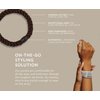 L. Erickson Grab & Go Pony - Fall Colors - 8 Pack Ponytail Holder Hair Ties - Dark Color Mix