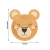Efavormart 25 Pack Brown Teddy Bear Dessert Appetizer Paper Plates, 7" Round Animal Print Eco-Friendly Baby Shower Party Plates - 300GSM