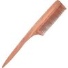 Generic Neem Wood Hair Comb, Eco-Friendly Anti-Dandruff Handcrafted(Pin Tail), Versatile for Curly and Wet Hair for Men and Women, Pack of 1, 24 CM, Brown