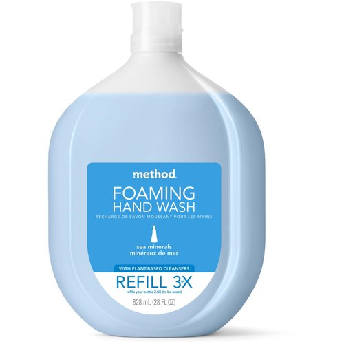 Method Foaming Hand Soap Refill, Sea Minerals, Biodegradable Formula, 28 Fl Oz (Pack of 1)