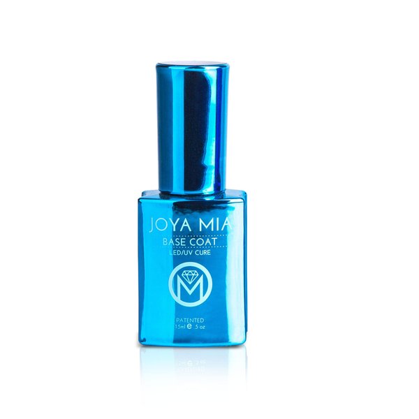 JOYA MIA - Base Coat Nail Polish, Gel Base Coat for Acrylic & Gel Nails, Long-Lasting & Super Adhesive Base Coat Gel Nail Polish, Clear Soak Off Gel Polish for Professional & DIY Manicure, 15 mL