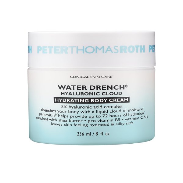 Peter Thomas Roth Water Drench Hyaluronic Cloud Hydrating Body Cream | Hyaluronic Acid Body Moisturizer For Dry Skin, Up to 72 Hours of Hydration