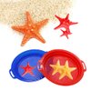 OJYUDD 4 Pcs Sands Multi-Colored Sand Sifters,Plastic Sand Sifter,Sand Sifter Sieves for Sand and Beach(Red,Blue,Yellow and Green)