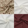 iLAND Dollhouse Fabric Bundles w/Laces, DIY Dollhouse Bedding, Curtains, Cusions, Tablecloths or Doll Making (Cute Idyll)