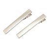 Chenkou Craft 50pcs Prong Hair Clips Alligator Hair Clip DIY Hair Jewelry Craft Dec (Silver, 2 1/8" (55mm))
