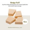 SKINFOOD Wedge Puff Sponges Jumbo Size 12pcs - Blender Beauty Foundation Wedges Blending Sponge - Makeup Wedges - Multi Purpose Cosmetic Applicator Makeup Sponge Blender for Makeup & Concealer