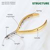 NGHIA Premium Cuticle Nipper - D-05V Jaw 14 (Stainless Steel) - Professional Nail Tools