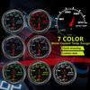 7 Color Water Temp Gauge, 100-300 F Water Coolant Temperature Gauge Kit 2-1/16" 52mm LED Backlight - Black Dial - Clear Lens - Monitoring and Displaying The Coolant Temperature in The Radiator System
