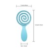 RAIN’S SECRET Lollipop Shaped Mini Detangling Hair Brush for Women,Men,Kid, Wet/Dry Hair,Pocket Detangler for Outing or Traveling (blue)