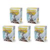 5 Packs Dragon Shield Matte Silver Standard Size 100 ct Card Sleeves Value Bundle!
