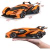 Maisto - 1/18 Diecast Scale Model Compatible with Lamborghini Replica V12 Vision Gran Turismo Metal Sports Car Model Orange