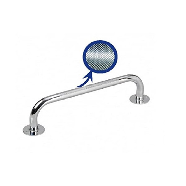 HEALTHLINE Grab Bar, Knurled Chrome Trading (24")