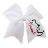 Cheer bows White Summit Mickey outline Hair Bow