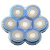 MAWAER Upgrade 7 Blades Head Shaver Replacement Head Blades for Freedom Groom*** AidallsWel and Most Mainstream Brands Head Shaver Electric Shaver Replacement Head (7 Blue)